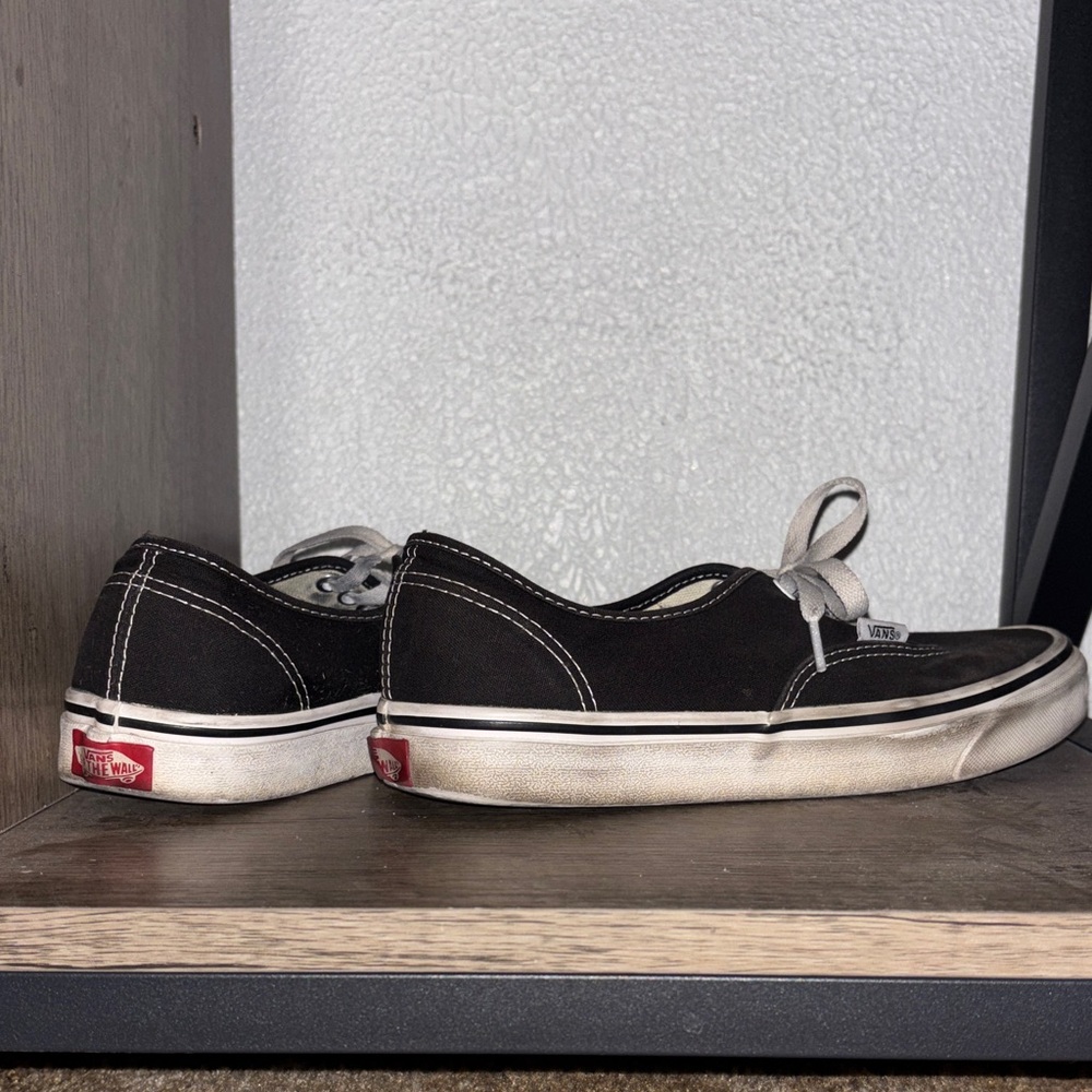 Vans Black and White Canvas Sneakers